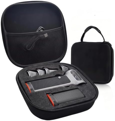 YouKnow Travel Case Compatible with WOLFBOX MF200 Compressed Air Duster and Battery Pack - Custom Foam Organizer for Blower Tool & Accessories (Only Case) (Black)