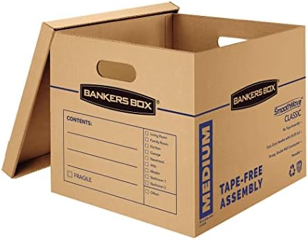 Bankers Box 10-Pack Medium Classic Moving Boxes with Reinforced Handles