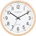 La Crosse Technology 404-53707-INT 12.8-Inch Beech Wood Atomic Analog Wall Clock