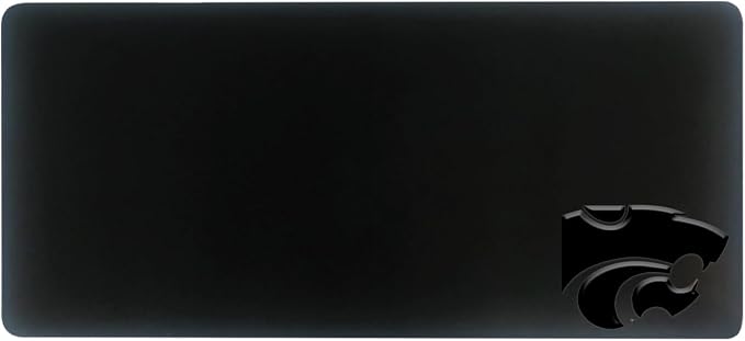 Kansas State University Alumni Desk Mat, Durable Office Supplies, Non-Slip Base, Responsive Desk Pad with Smooth Surface, Black