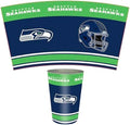 FANMATS 34745 NFL - Seattle Seahawks Wastebasket | Navy Blue | 15"x10.5"x10.5" | Primary Logo, Helmet, & Wordmark