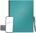 Rocketbook Core Reusable Spiral Notebook, Letter Size 8.5x11, Teal - Dotted Pages, App-Connected, Erasable, Durable Cover, Ideal for School, Work, and Creative Projects