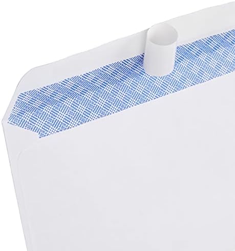 Amazon Basics #10 Security-Tinted Self-Seal Business Envelopes with Left Window for Invoices and Documents, White, 500-Pack