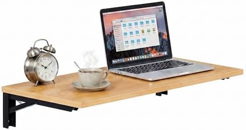 Need 36x20IN Wall Mounted Folding Table for Office Laundry Teak