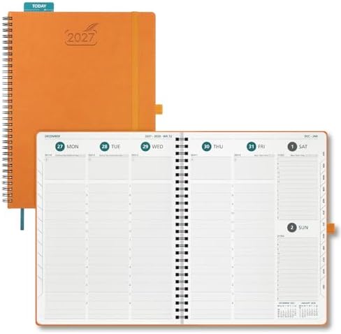 BEZEND 2027 Planner Weekly and Monthly, Daily Calendar Book, Large 8.5"x11"