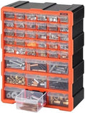 VEVOR 39-Drawer Storage Organizer, Plastic, Drawer Storage Cabinet for Garage Organization, Stackable Small Parts Organizer, Wall-Mounted Toolbox, for Hardware, Beads, Screws, Crafts, Building Bricks