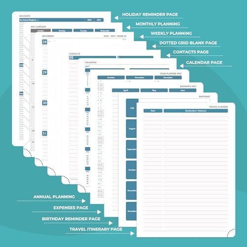 Planner 2026-2027 Daily Daily Weekly and Monthly,8.5"x6.5"