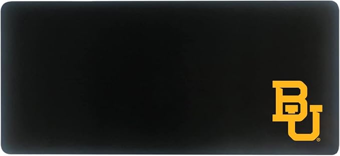 Baylor University Classic Cloth Desk Mat, Durable Office Supplies, Non-Slip Base, Responsive Desk Pad with Smooth Cloth Surface, Black