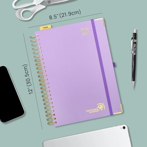 POPRUN 2026-2027 Daily Planner One Page Per Day, 8.5" x 12", Day Planner