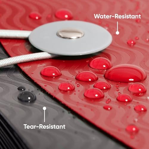 Smead Accordion File Organizer, Document Folder, 12 Divider, Red/Black
