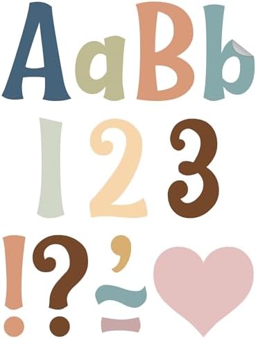 Teacher Created Resources Self-Adhesive Calming Colors 4" Wild Whimsy Letters Combo Pack (TCR9646)
