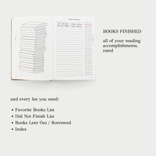 Kunitsa Co. Reading Journal - 105 reviews. Review and Track Your Reading. Book Journal for Book Lovers & Readers. Latte