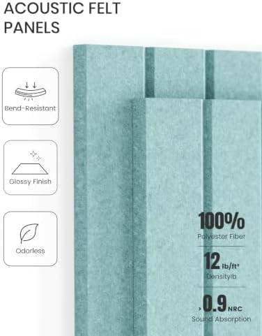 Fluxynara 48" x 36" Large Felt Bulletin Board, Aqua Blue
