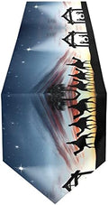 ALAZA Double-Sided Traditional Christmas Nativity Scene Table Runner 14x108 Inches Long,Table Cloth Runner for Wedding Birthday Party Kitchen Dining Home Everyday Decor