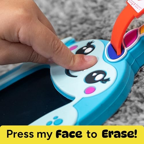 Boogie Board Sketch Pals Highland Cow 4” LCD Writing Tablet for Kids – Reusable Mess-Free Drawing Pad with Tethered Stylus – Clip-On Travel Doodle Board Toy – Ages 3+