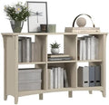 Bush Home Salinas 6 Cube Organizer in Antique White, Office Storage Solution, Home Organizer with Open Shelving, Compact Unit for Books and Supplies