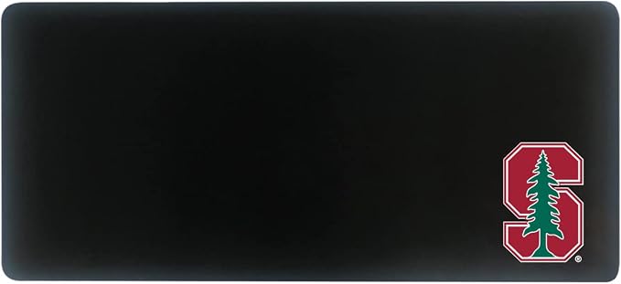 Stanford University Classic Cloth Desk Mat, Durable Office Supplies, Non-Slip Base, Responsive Desk Pad with Smooth Cloth Surface, Black