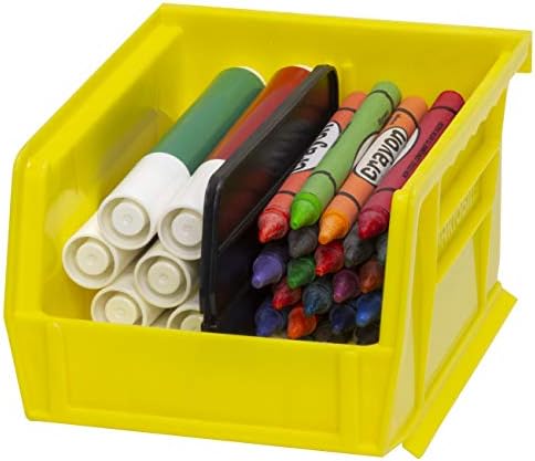 Akro-Mils 40210 Plastic Length Dividers for AkroBins Stackable Storage Bins Model 30210, Custom Storage Inserts for Tools, Crafts & Supplies, 6-Pack, Black