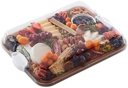 Farberware 11 x 14 Inch Acacia Cutting Board with Locking Lid
