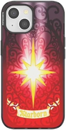 PopSockets iPhone 15 Phone Case with MagSafe- Mirror Starborn | Magnetic, Wireless Charging, Camera & Drop Protection, Acotar, Throne, Glass, Sarah, Bookish