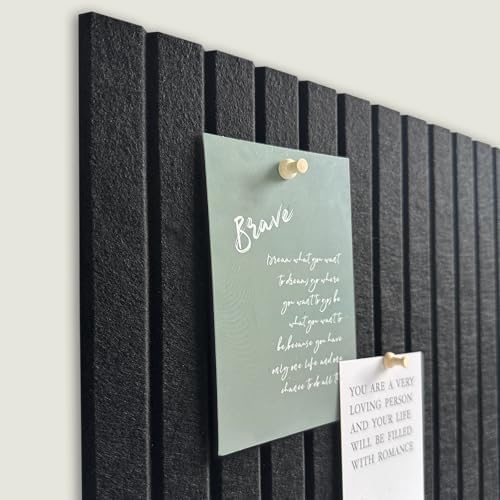 Large Felt Bulletin Board 48" x 24", Black