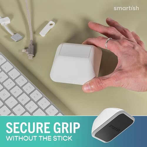 Smartish Magnetic Cord Holder, Cable Wrangler, Nightstand & Desk Organizer