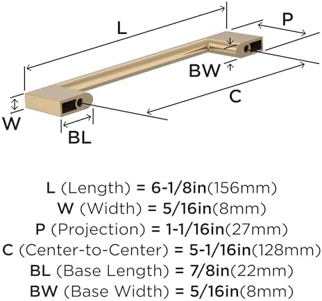 Amerock 25 Pack 5-1/16" Cityscape Champagne Bronze Drawer Pull