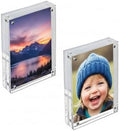 Azar Displays 104433-2PK Acrylic Photo Frame Magnetic 4x6, 2-Pack