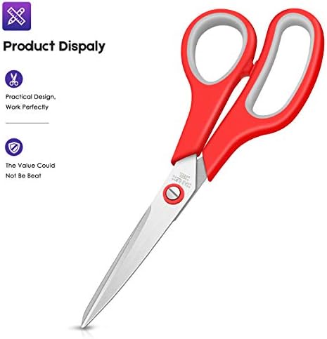 Scissors Bulk Set 40-Pack, Taotree 8" All Purpose Scissors for School