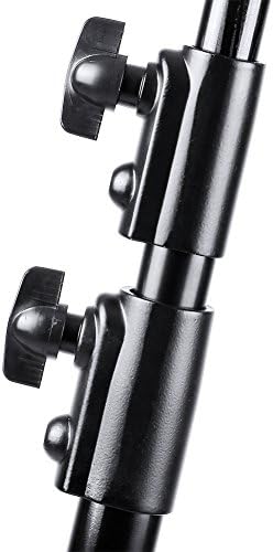 NEEWER PRO 9feet/260cm Spring Loaded Heavy Duty Photography Photo Studio Light Stands with 1/4" Screw & 5/8 Stud for Video, Portrait and Photography Lighting (2 Packs)