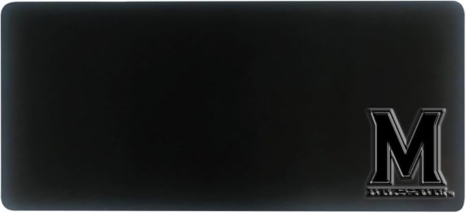 University of Maryland Alumni Desk Mat, Durable Office Supplies, Non-Slip Base, Responsive Desk Pad with Smooth Surface, Black