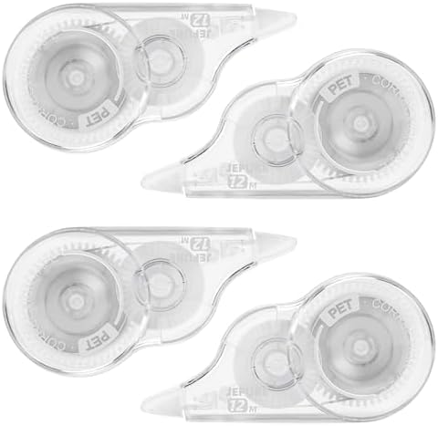 4 Pcs Wrong Out Correction Tape, 39.4 Ft, 0.2 in Width