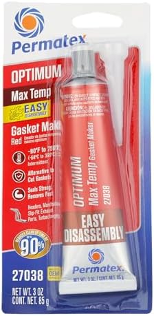 Permatex 27038 Optimum Red High Temperature Gasket Maker, 3 oz