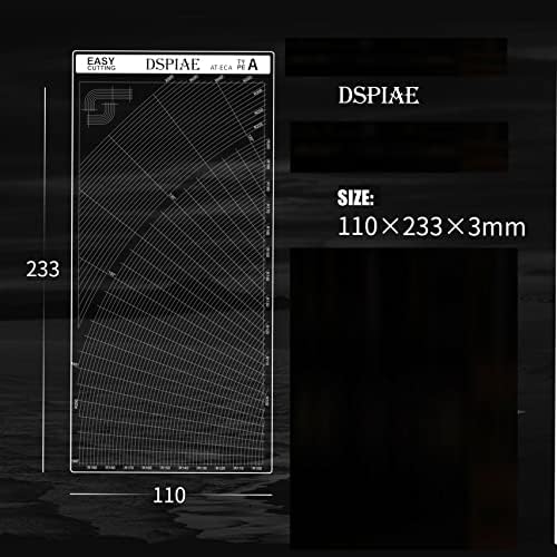 DSPIAE Masking Tape Cutting Mat Double Sided Design Model Building Tools Cutting Plate - Arc Shapped