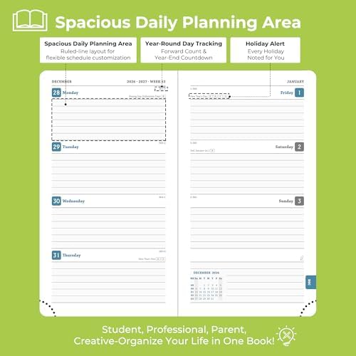 Planner 2026-2027 Daily Daily Weekly and Monthly,6.5"x3.75"