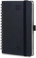 POPRUN 2026-2027 Small Weekly Planner, 4" x 6.25" Pocket Calendar for Purse