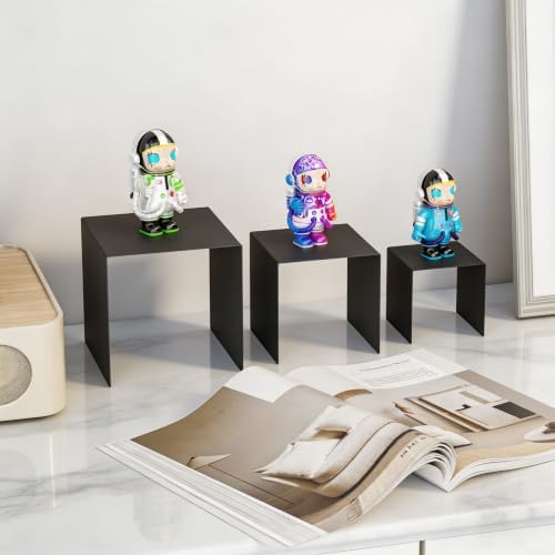 Display Stand & Risers, 6 Pcs Set Metal Rectangular Cupcake Stands