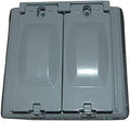 Southwire Electrical Outlet Cover WC2225 - Weatherproof Aluminum Multi-Use, Gray - Cover