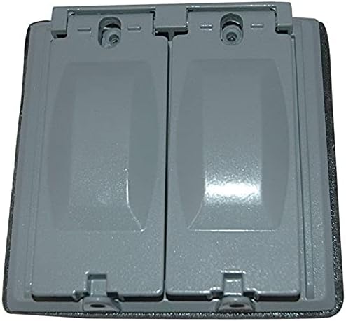 Southwire Electrical Outlet Cover WC2225 - Weatherproof Aluminum Multi-Use, Gray - Cover