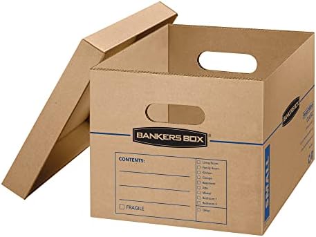 Bankers Box 15-Pack Small Classic Moving Boxes with Reinforced Handles
