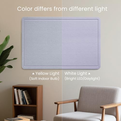 Felt Bulletin Board 24x18 inches, Decorative Pin Board for Home & Office