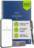Rocketbook Core Reusable Smart Notebook, Executive Size 6x8.8, Blue