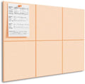 MaxGear Felt Bulletin Board 36" x 24", Peach Beige Felt Wall Tiles Push Pin