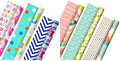 Hallmark Kids Birthday & Spring Wrapping Paper Bundle (6 Rolls: 195 Sq. Ft. Ttl) Monsters, Unicorns, Polka Dots, Floral, Lemons, Abstract