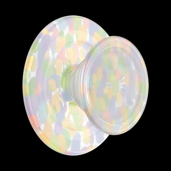 PopSockets Phone Grip for MagSafe, Magnetic Holder- Rainbow Glass | Removable, For Kindle / Android / iPhone, With Magnet, Rainbow, Colorful, Phone, Women