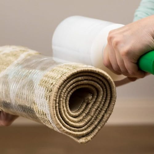 Duck Brand Stretch Wrap Roll, Clear Plastic Wrap for Moving, 5 in x 1000 ft, 1 Pack, White (285849)