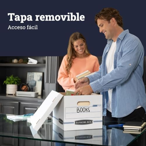 Bankers Box 6-Pack Basic-Duty File Storage Box with Lid, Letter/Legal