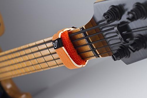 Gruv Gear Fret Wrap & Guitar Mute, Fretwrap for Acoustic, Electric & Bass | String Dampener Recording, Tapping & Practice Accessory (3 Pack, Small Orange, Fits 4 String Bass, 6 String Guitar)