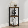 Furinno Turn-N-Tube Toolless Assembly 3-Tier Storage Shelves, Amber Pine