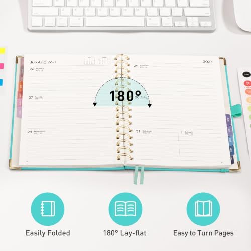 RETTACY 2027 Planner, Weekly and Monthly, A5 Size (5.7" x 8.3")